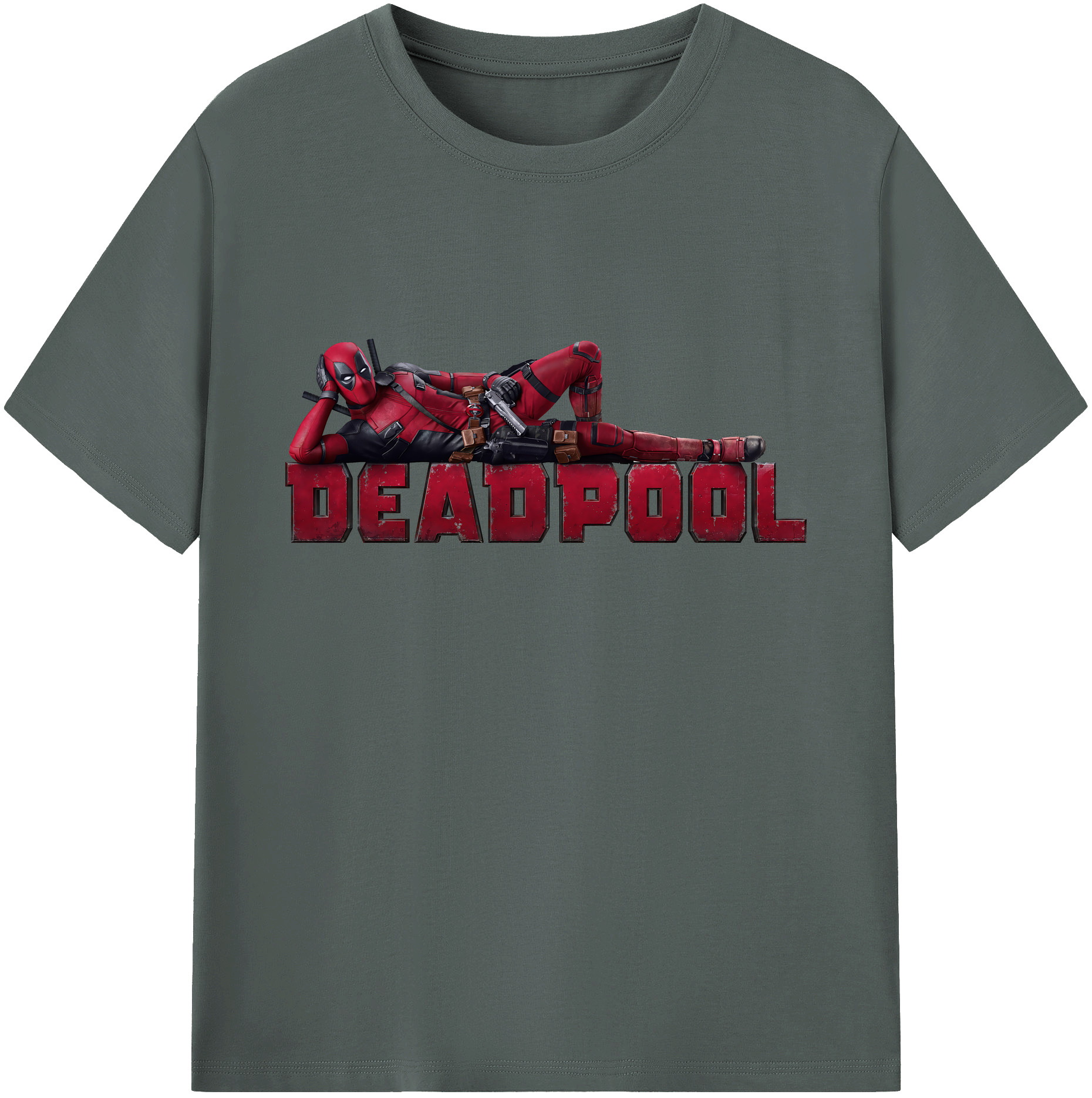 （画像用） Deadpool デッドプール 綿100％ メンズ半袖Tシャツ｜肌触りやわらか＆通気性